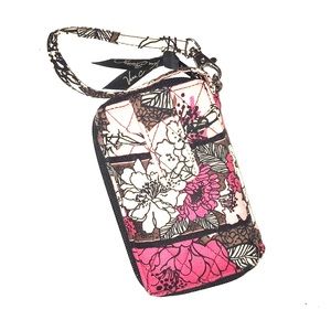 Vera Bradley floral print wallet with phone holder